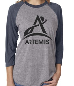Artemis Program Raglan T-Shirt One Color Logo