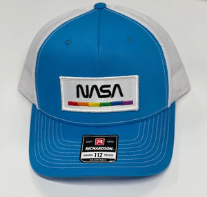 NASA Richardson Cap with NASA Worm Rainbow Bar Patch