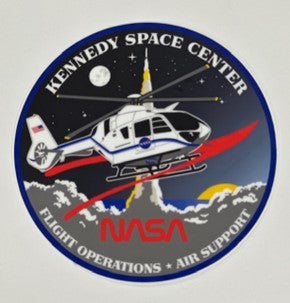 NASA Worm Logo Kennedy Space Center Flight Operations Vinyl Sticker