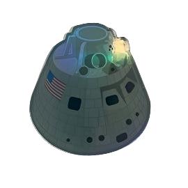 Orion Capsule Holographic Sticker