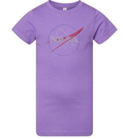 NASA Logo Girls Youth Rhinestone T-Shirt