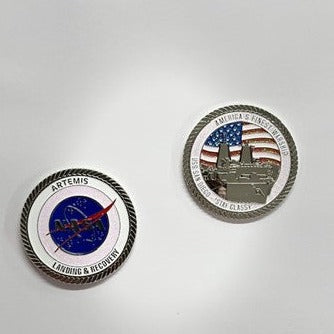 LR 2024 NASA Recovery Team USS San Diego Full Color Logo Coin