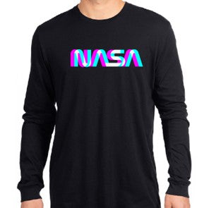 NASA Worm Miami Vice Long Sleeve T-Shirt