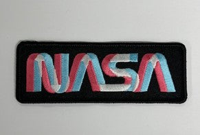 NASA Worm Logo Miami Vice Patch