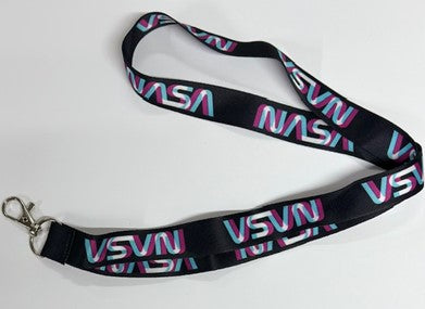NASA Worm Logo Miami Vice Lanyard