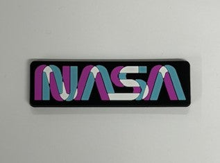 NASA Worm Logo Miami Vice Magnet