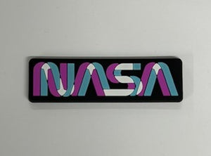 NASA Worm Logo Miami Vice Magnet