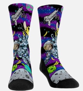 Monkey Astronaut Spaced Out Socks