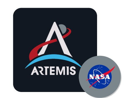 Artemis Mousepad With NASA Vector Coaster