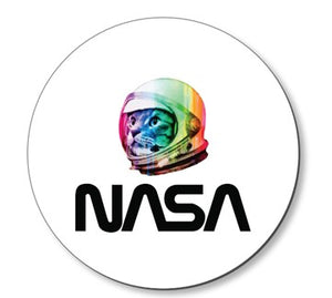 NASA Worm Logo Cat Astronaut Mousepad