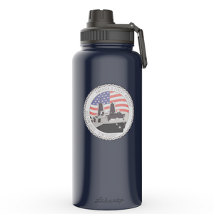 LR 2024 NASA Recovery Team USS San Diego 32 oz Water Bottle WITH FLIP TOP LID NOT Pictured