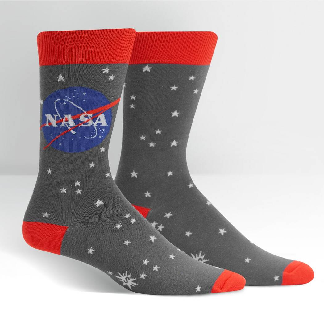 Sock Crew Men NASA Stargazer Glows In Dark 15010