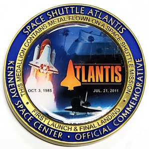 Medallion Shuttle Atlantis Kennedy Space Center