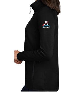 NASA Logo With Artemis Program On Sleeve Ladies The North Face® Skyline Full-Zip Fleece Jacket