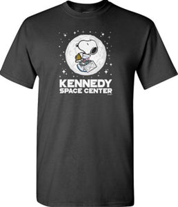 NASA Kennedy Space Center Snoopy Astronaut Walking On Moon T-Shirt (Youth Sizes Available)