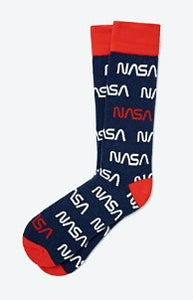 NASA Worm Logo Repeating Socks