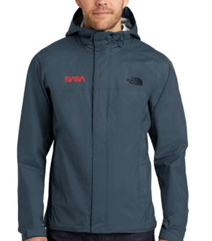 RAIN JACKET NASA Worm Logo MENS The North Face® DryVent™ – myNASAstore