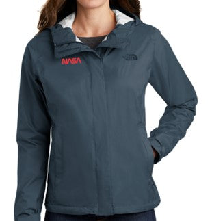 NASA Worm  Logo The North Face® Ladies DryVent™ Rain Jacket