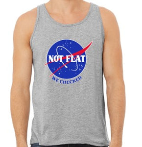 NASA, Not Flat We Checked Men's Tank Top