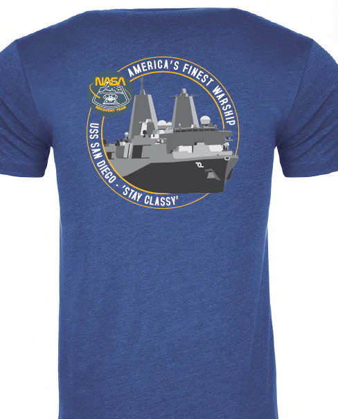 LR 2024 NASA Recovery Team URT-11 USS San Diego Screen Printed Youth T-Shirt