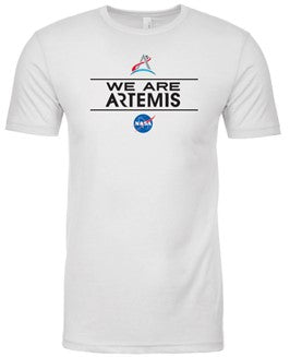 NASA We Are Artemis with Flag on Back T-Shirt  (Youth Sizes Available)
