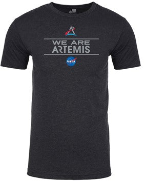 NASA We Are Artemis with Flag on Back T-Shirt  (Youth Sizes Available)
