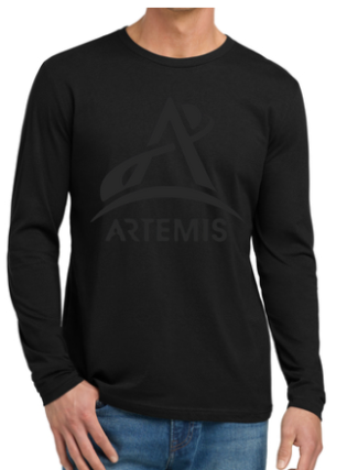 Artemis Program Long Sleeve One Color Logo T-Shirt