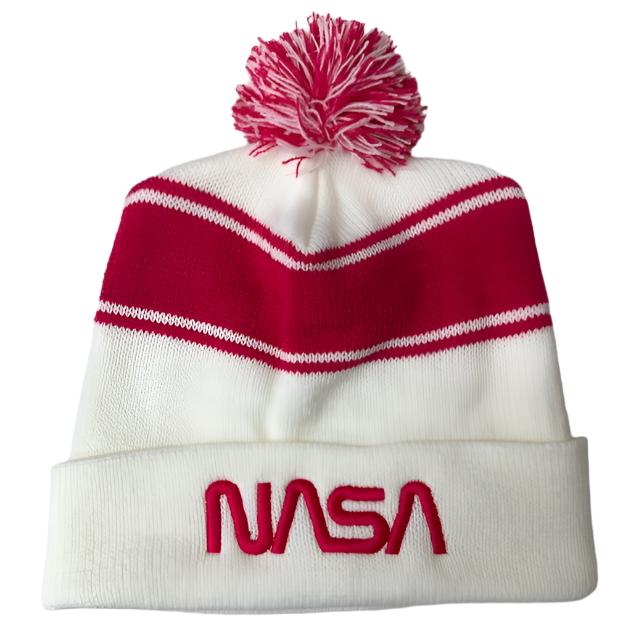 NASA Worm Pom Pom Beanie