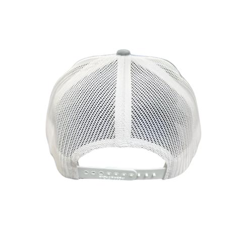 NASA Worm Logo Richardson Mesh Cap Blue, Grey and White 28079