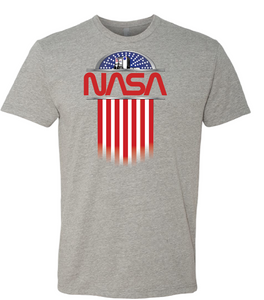 NASA Worm Logo Vehicle Assembly Building Flag T-Shirt (Youth Sizes Available)