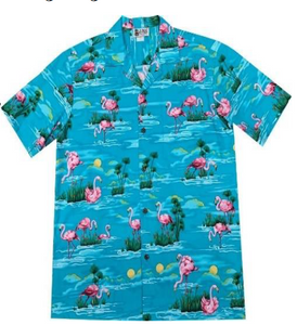 Artemis Program Hawaiian Flamingo Button Up Shirt