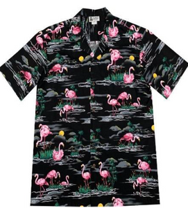 Artemis Program Hawaiian Flamingo Button Up Shirt