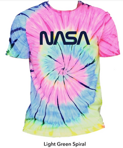 NASA Worm Logo Tie Dye T-shirt