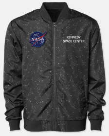 NASA Worm And Kennedy Space Center Constellation Bomber Jacket