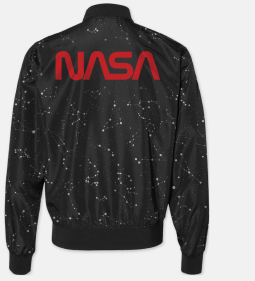 NASA Worm And Kennedy Space Center Constellation Bomber Jacket