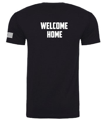 LR 2024 NASA Landing and Recovery Team with NASA Logo, Stars and Stripes, Welcome Home Next Level Screen Printed T-shirt