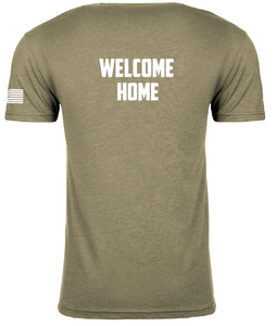 LR 2024 NASA Landing and Recovery Team with NASA Logo, Stars and Stripes, Welcome Home Next Level Screen Printed T-shirt