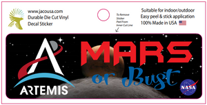 Decal Mars Or Bust Artemis