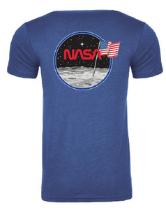 NASA Moon Landing with Artemis Program Logo T-shirt