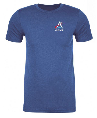 NASA Moon Landing with Artemis Program Logo T-shirt