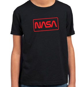 NASA Worm Logo Stamp T-Shirt (Youth Sizes Available)