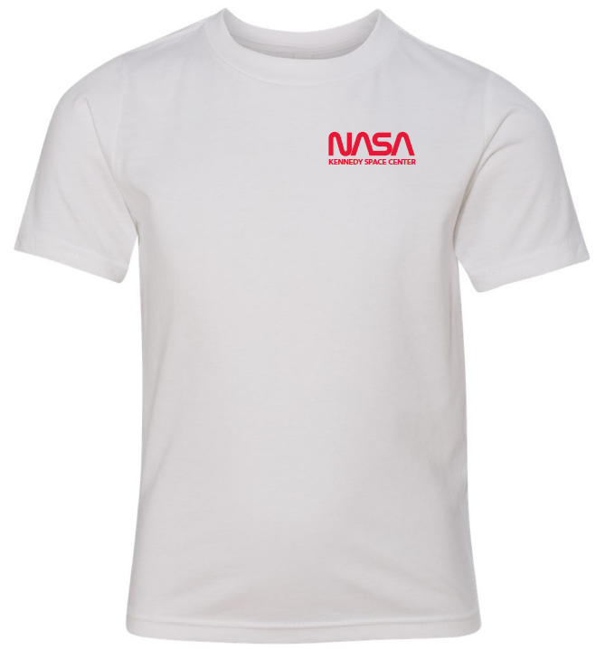 Orion Program with NASA Worm Logo on Front Left Chest T-shirt (Youth Sizes Available)