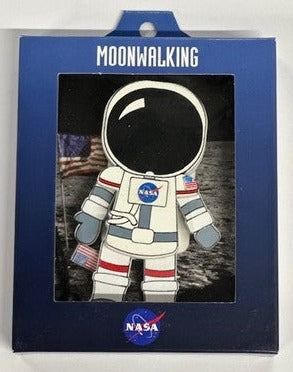 NASA Logo Astronaut with Flag Ornament Pull Toy