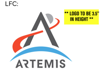 Artemis Program Logo Kennedy Space Center SPF 50 Long Sleeve Performance Shirt with Space Themed Signs