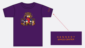 Kennedy Space Center Peanuts Space Halloween T-shirt