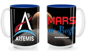 Artemis Program Mars or Bust Kennedy Space Center Ceramic Mug