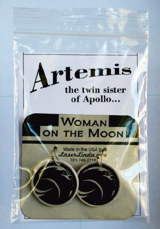Artemis Woman in the Moon Earrings
