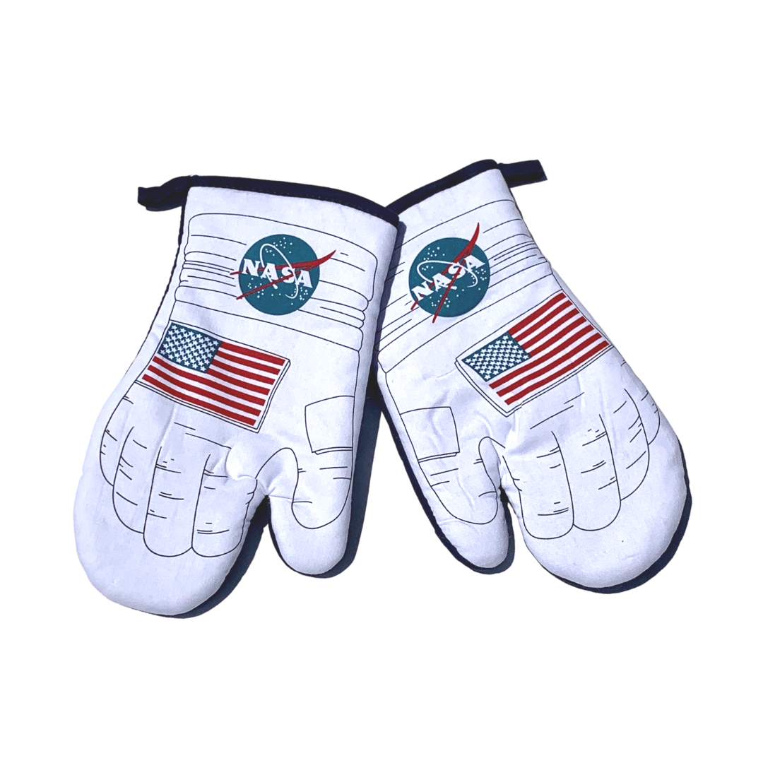 astronauten handschuhe NASA Oven Mitts with USA Flag – myNASAstore