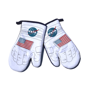 NASA Oven Mitts with USA Flag