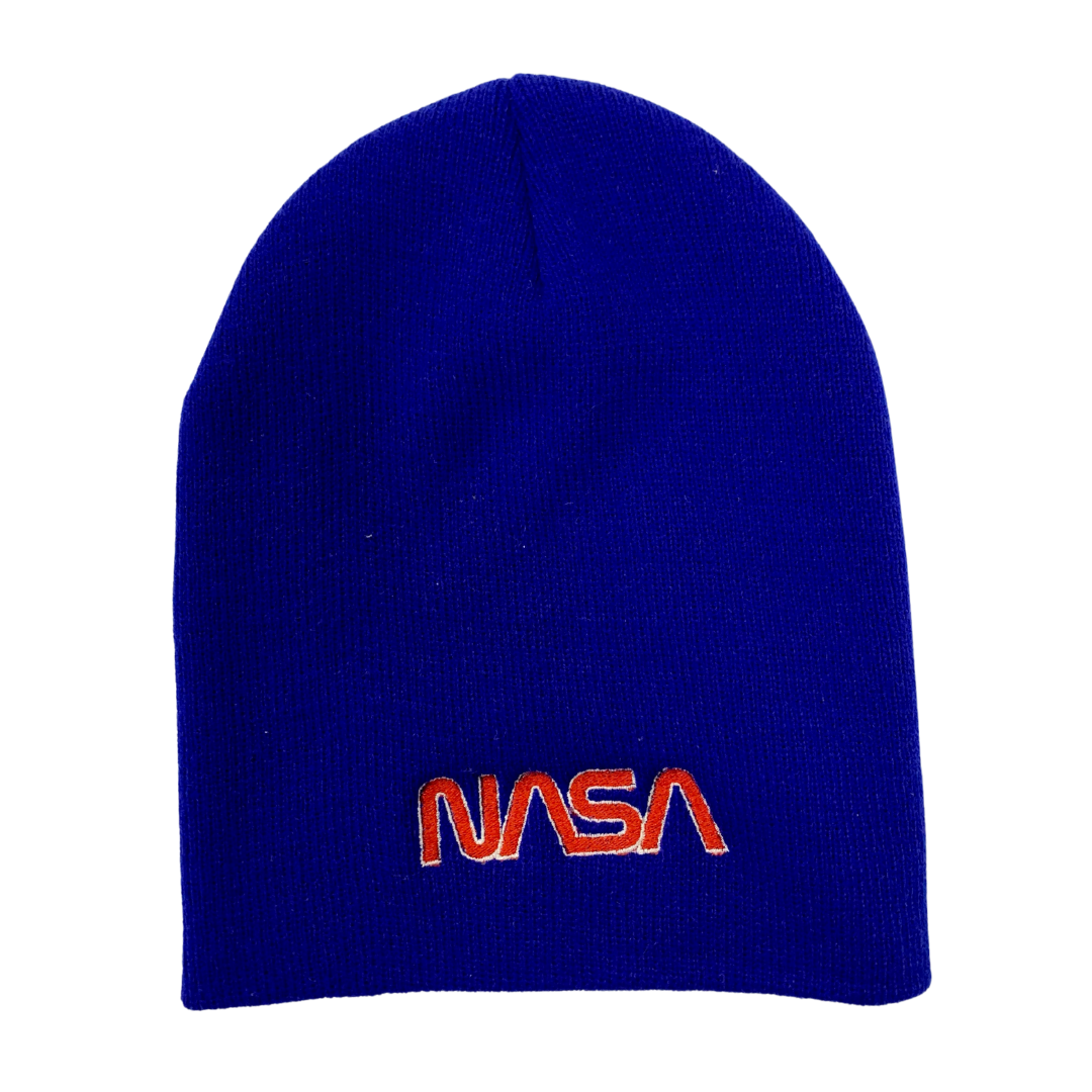 with Colors - Assorted Logo Beanie NASA YUPOONG – Embroidered myNASAstore Worm NASA